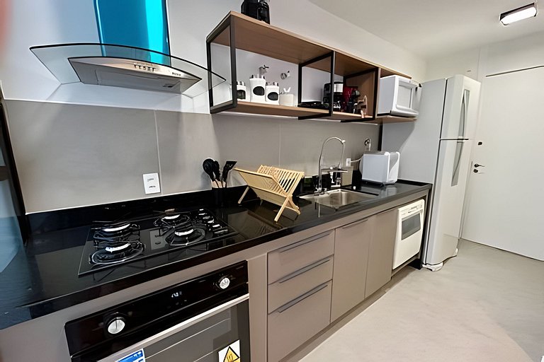 Apartamento duplex com vista privilegiada, piscina, vaga de