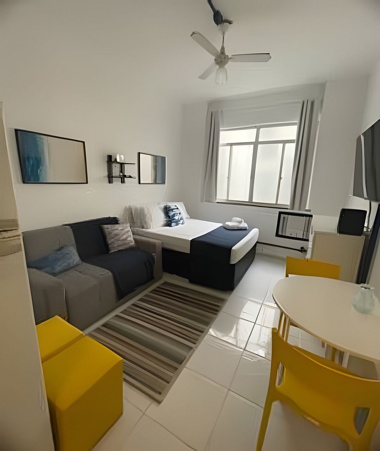 Studio Pé na Areia em Copacabana