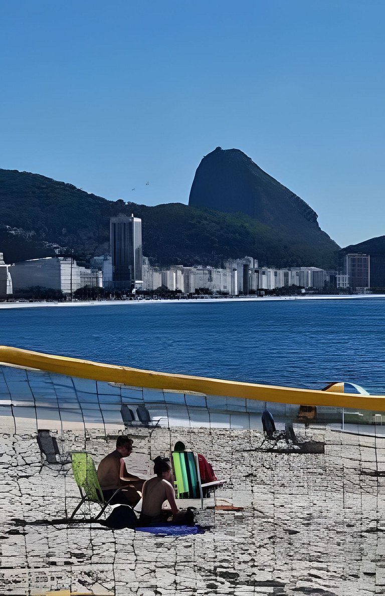 Studio Pé na Areia em Copacabana