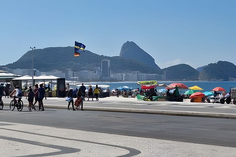 Studio Pé na Areia em Copacabana