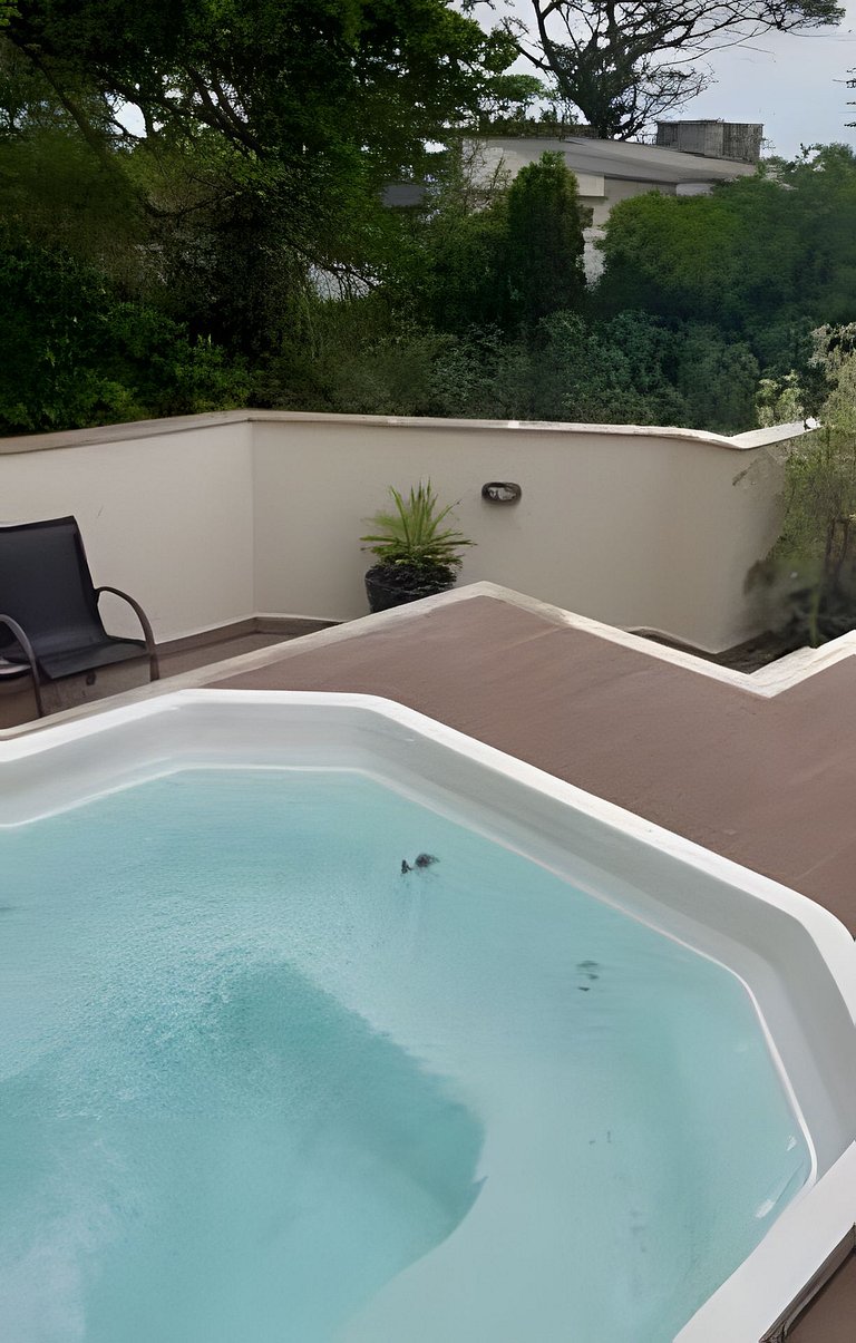 Conforto, hidromassagem e tranquilidade em um só lugar