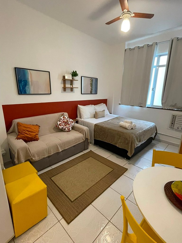 Studio Pé na Areia em Copacabana