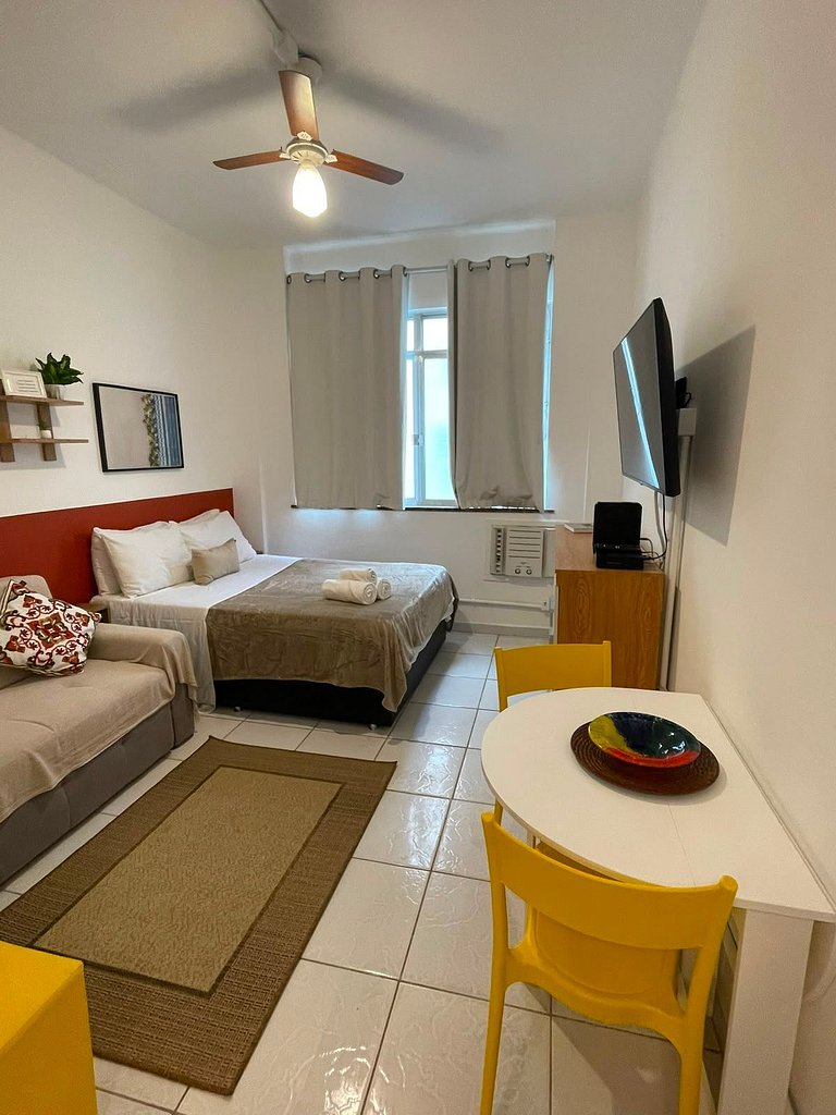Studio Pé na Areia em Copacabana