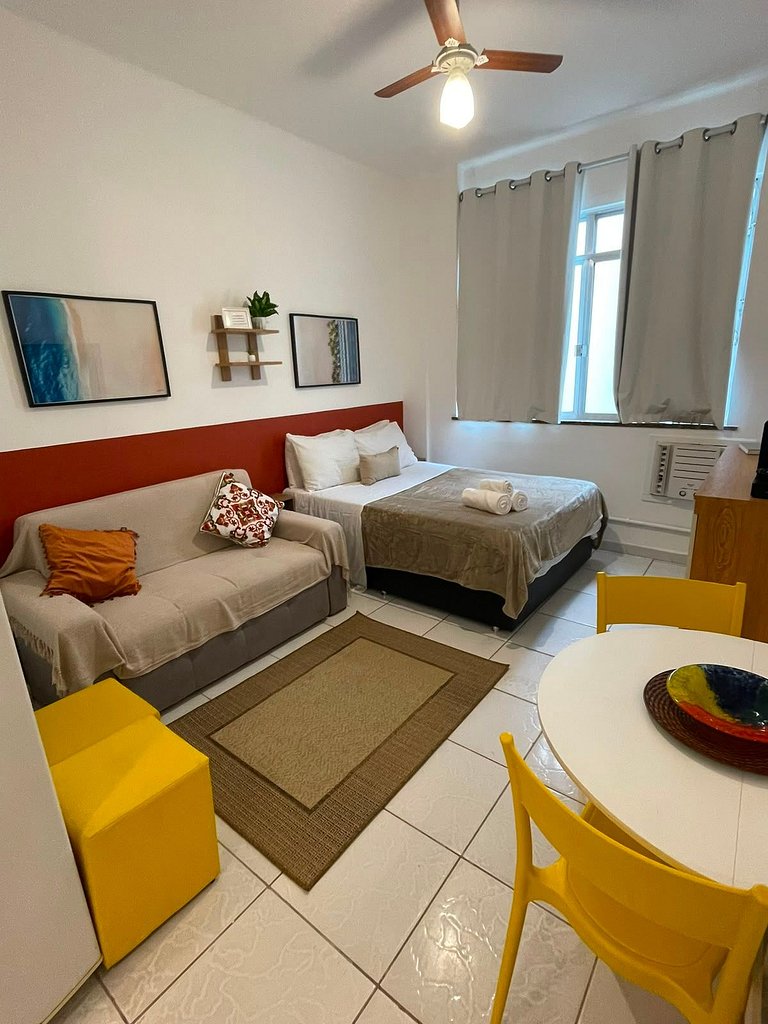 Studio Pé na Areia em Copacabana